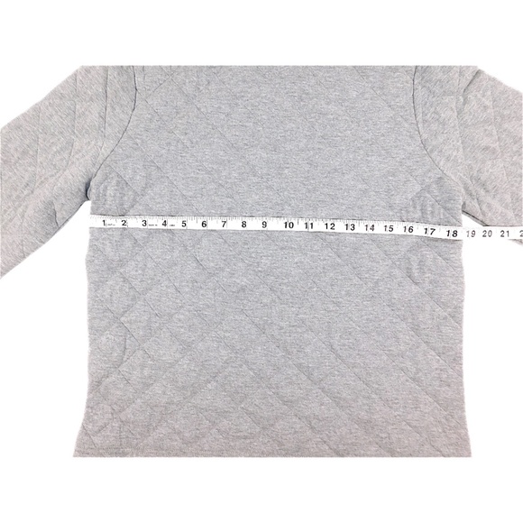 Onque Casual Quilted Zip-Up Jacket Light Gray Size M NWT - Picture 6 of 7